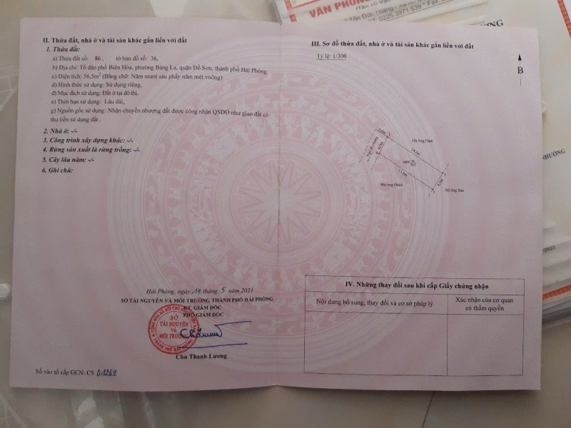 8xx Triệu Lô Đất 56.5m2 Nở Hậu Tại Trung Tâm Bàng La - ZALO 0567 222 555