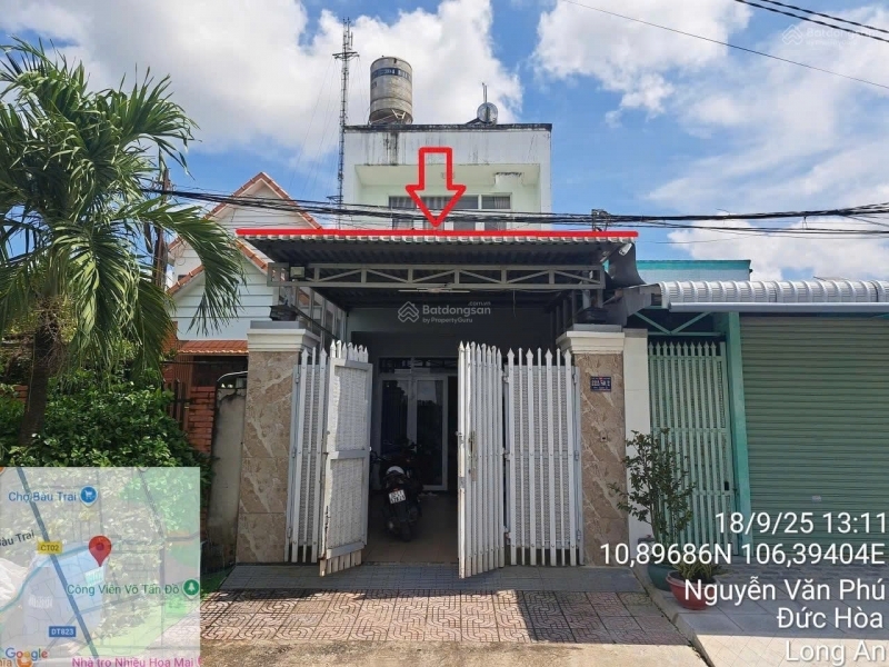 Bán nhà Mặt tiền đường Nguyễn Văn Phú Trung Tâm Thị Trấn Hậu Nghĩa  Đức Hòa (Long An cũ)