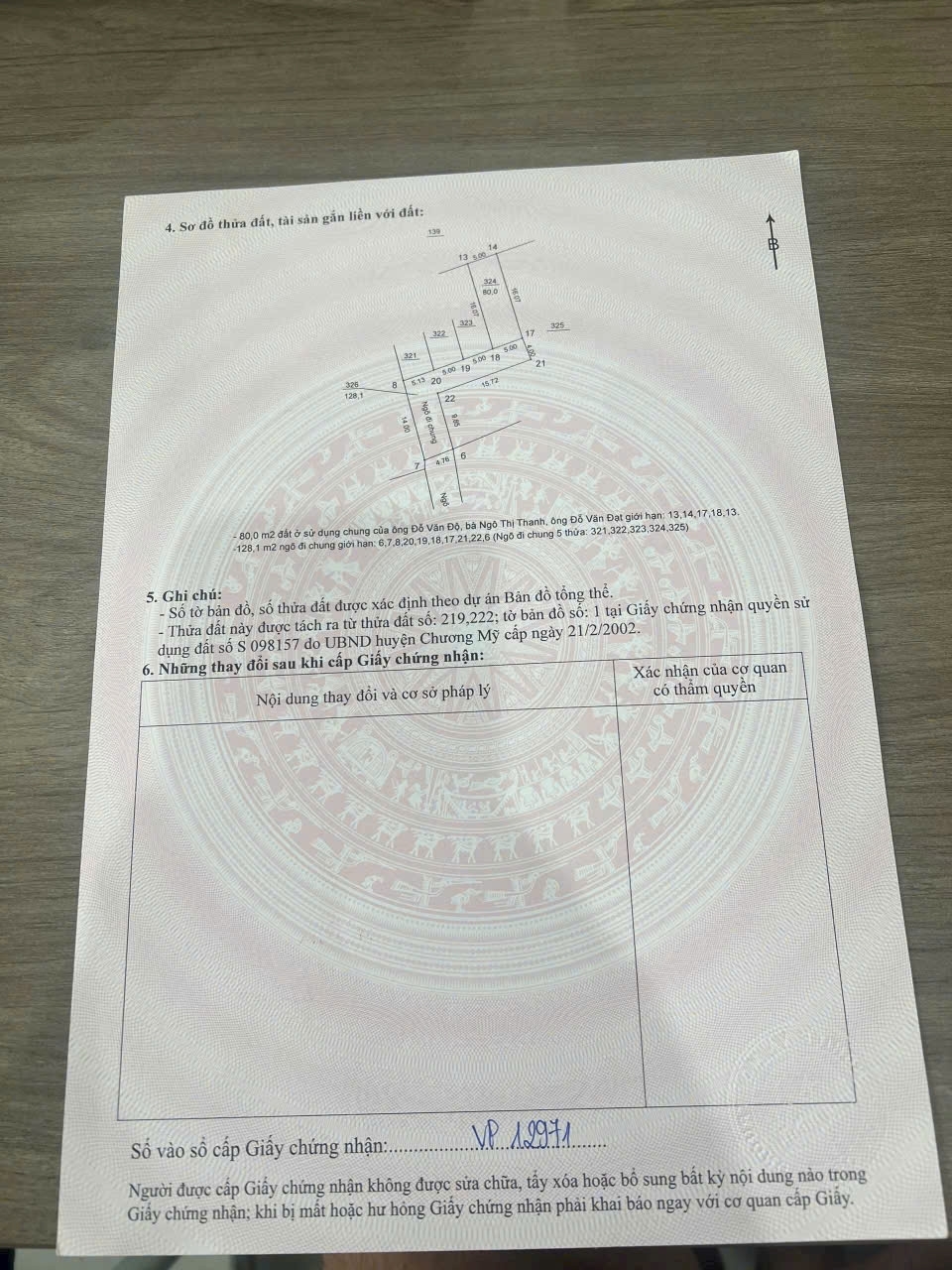 CC cần bán gấp trong vài ngày lô dất 80m tại xã phụng châu chương mỹ hà nội