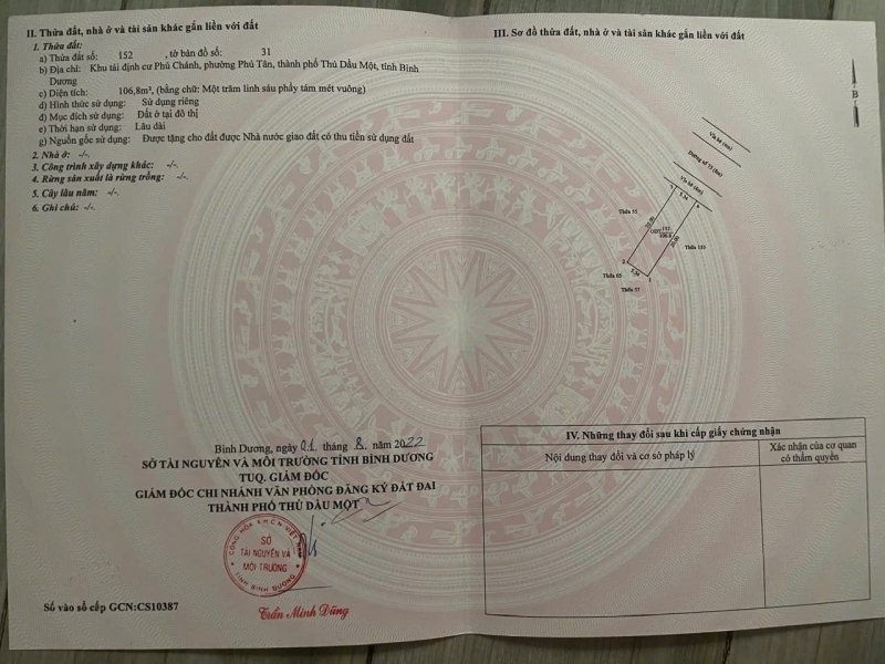 Chính chủ - Do Nhu Cầu Công Việc Bán Nhà Phố Mặt Tiền Đường 75 khu TDC Phú Chánh Thủ Dầu Một