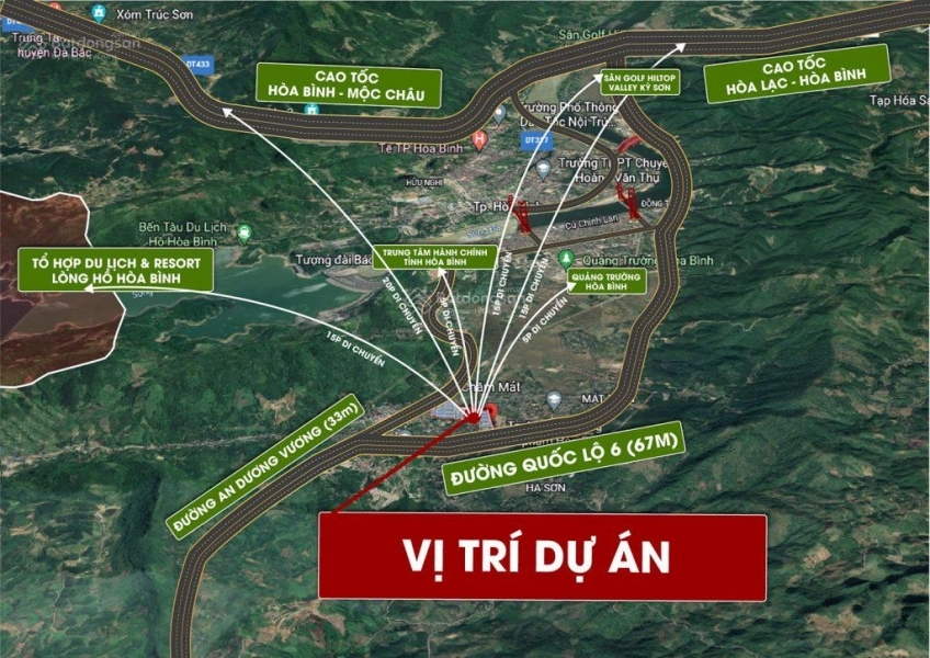 Chính thức mở bán Quỹ Đất Nền đẹp nhất Hòa Bình. Cơ hội x2 x3 tài sản.