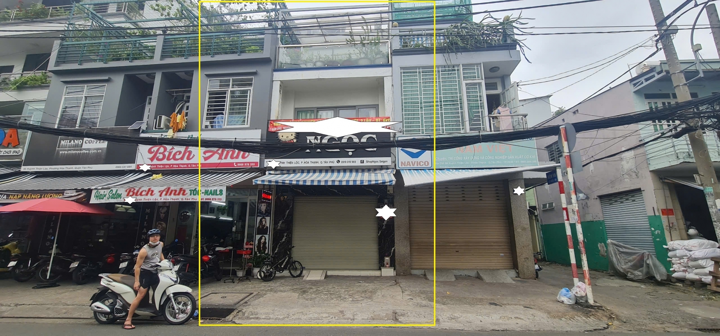 Cho thuê nhà Mặt Tiền Huỳnh Thiện Lộc 48m² 2Lầu - CẠNH TRƯỜNG HỌC