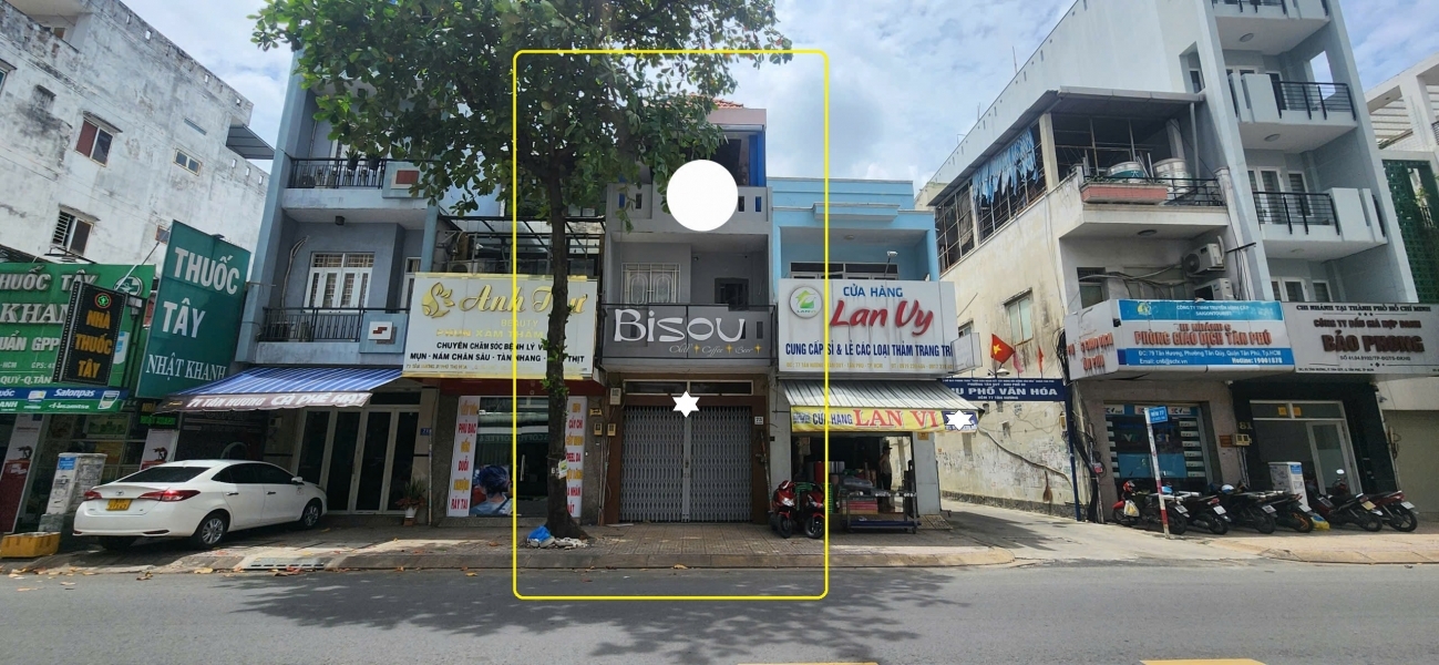Cho thuê nhà mặt tiền Tân Hương 80m² 2Lầu - ĐỐI DIỆN CHUNG CƯ - GẦN CHỢ