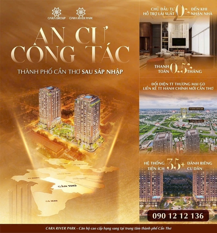 CƠ HỘI ĐẦU TƯ VÀNG – SỞ HỮU NGAY CĂN HỘ CAO CẤP CARA RIVER PARK .