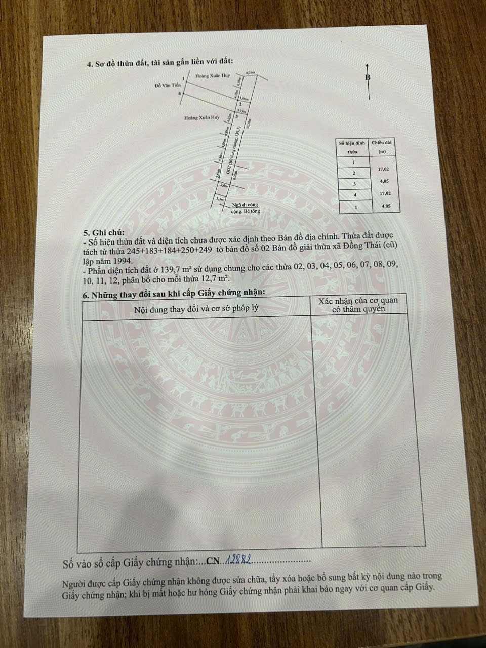 Đất đẹp 688m2 đường 4m Văn Phong Đồng Thái An Dương