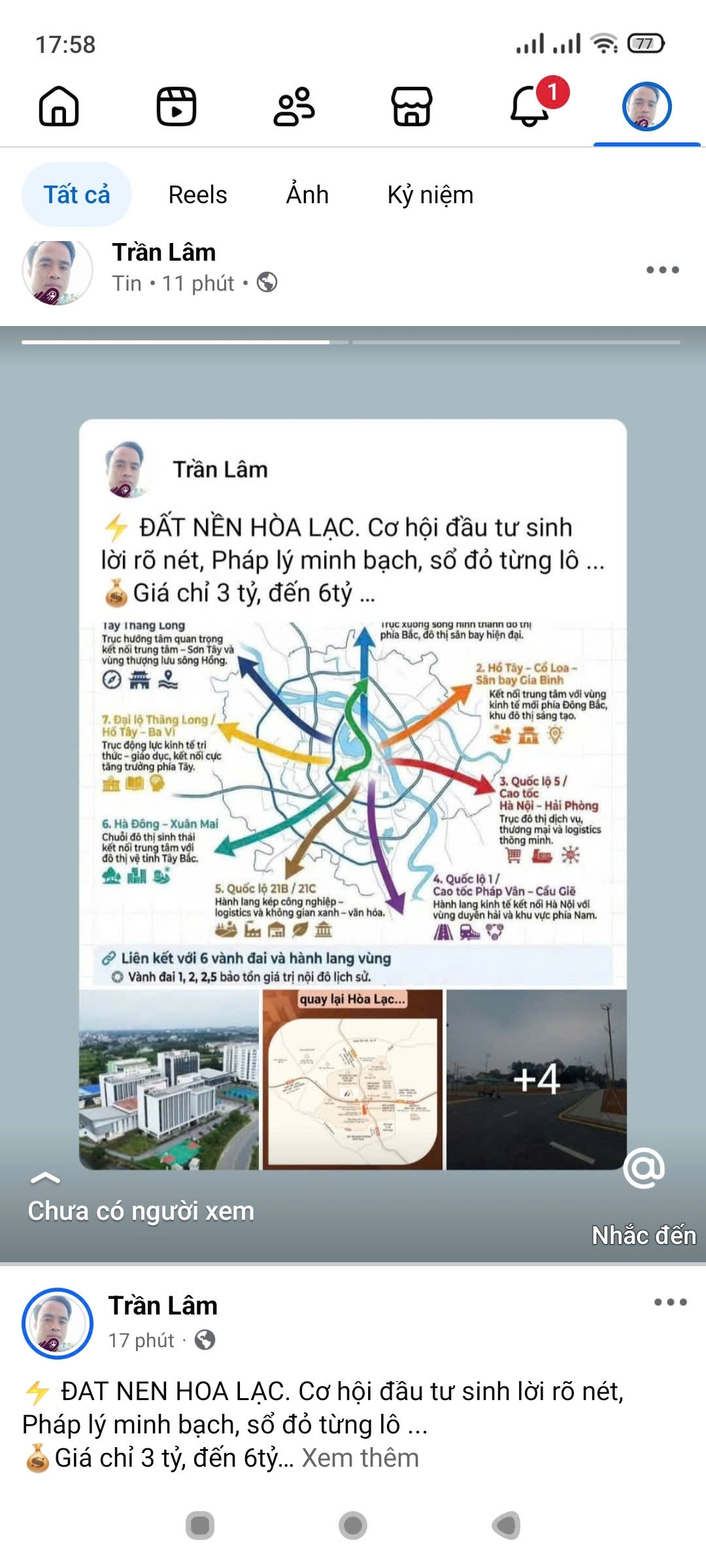 ĐẤT NỀN HÒA LẠC. Cơ hội đầu tư sinh lời rõ nét Pháp lý minh bạch sổ đỏ từng lô .