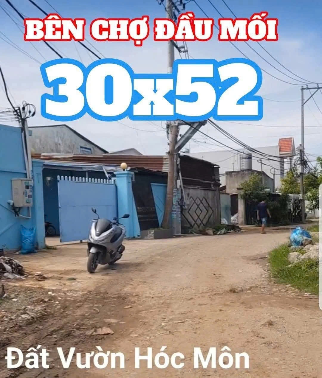 ĐẤT VƯỜN SIÊU ĐẸP (30X52) – GẦN CHỢ ĐẦU MỐI HÓC MÔN – 195 TỶ