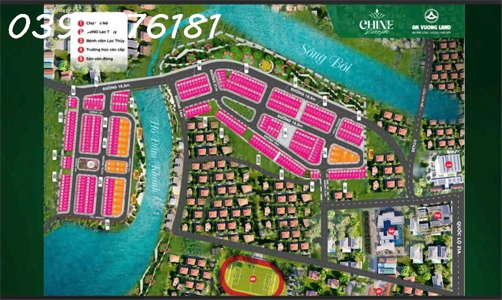DỰ ÁN Chine Riverside khu nhà ở Bến Cát TT Chi Nê H. Lạc Thủy T. Hòa Bình