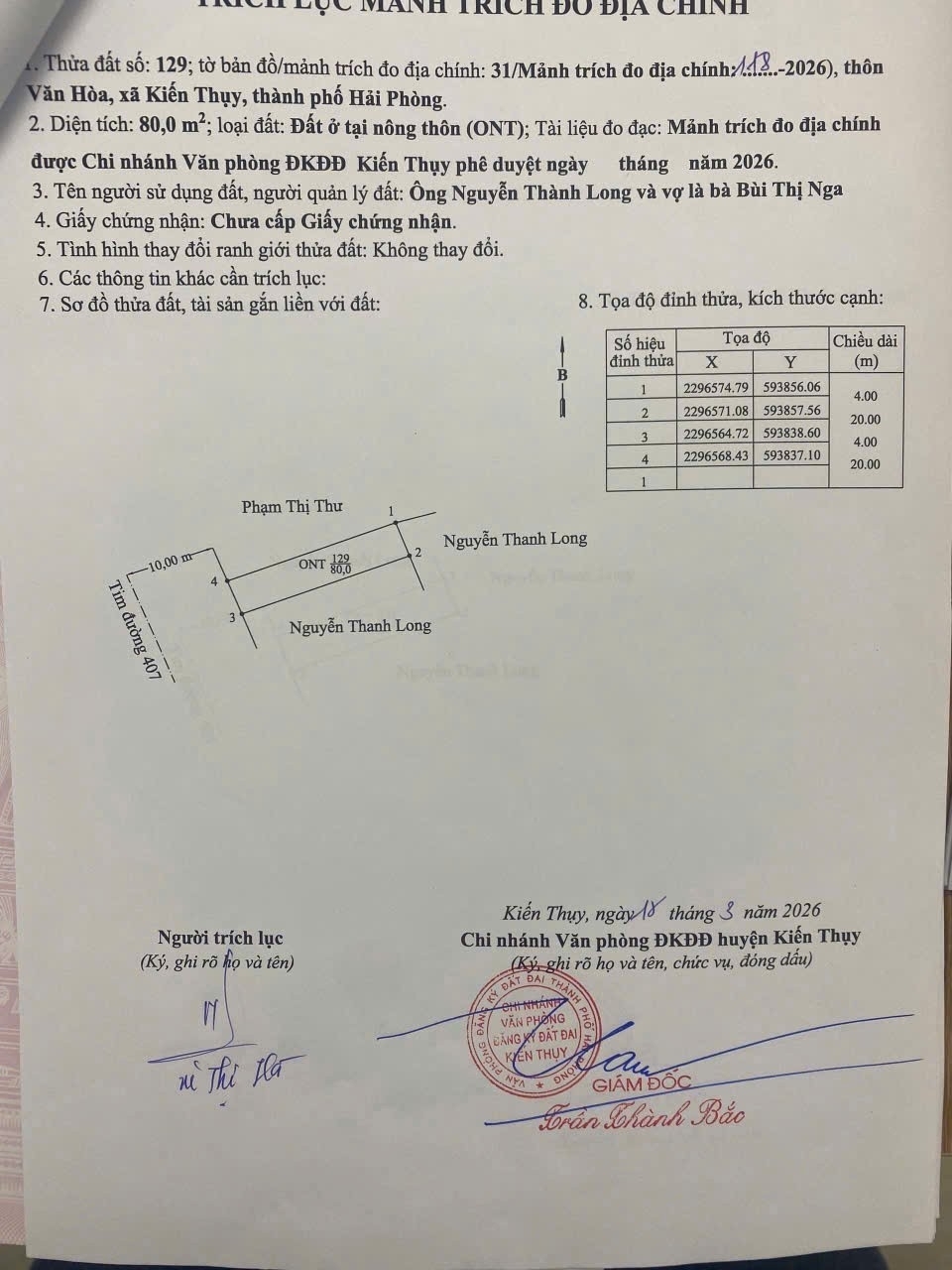 Lô góc F0 mặt đường huyện lộ 407 cạnh chợ Văn Hòa - ZALO 0567 222 555