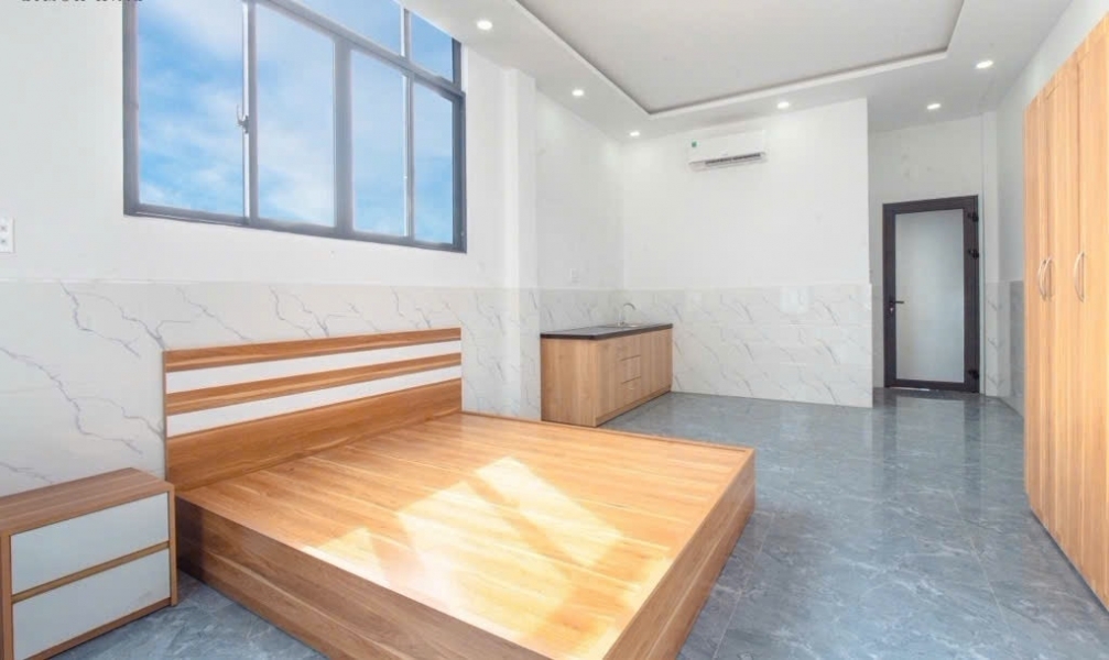 ♥ Nhà MT đường 5.5m gần Nguyễn Hoàng 76m2 2 mặt thoáng 5.5 tầng 9 căn hộ thang máy