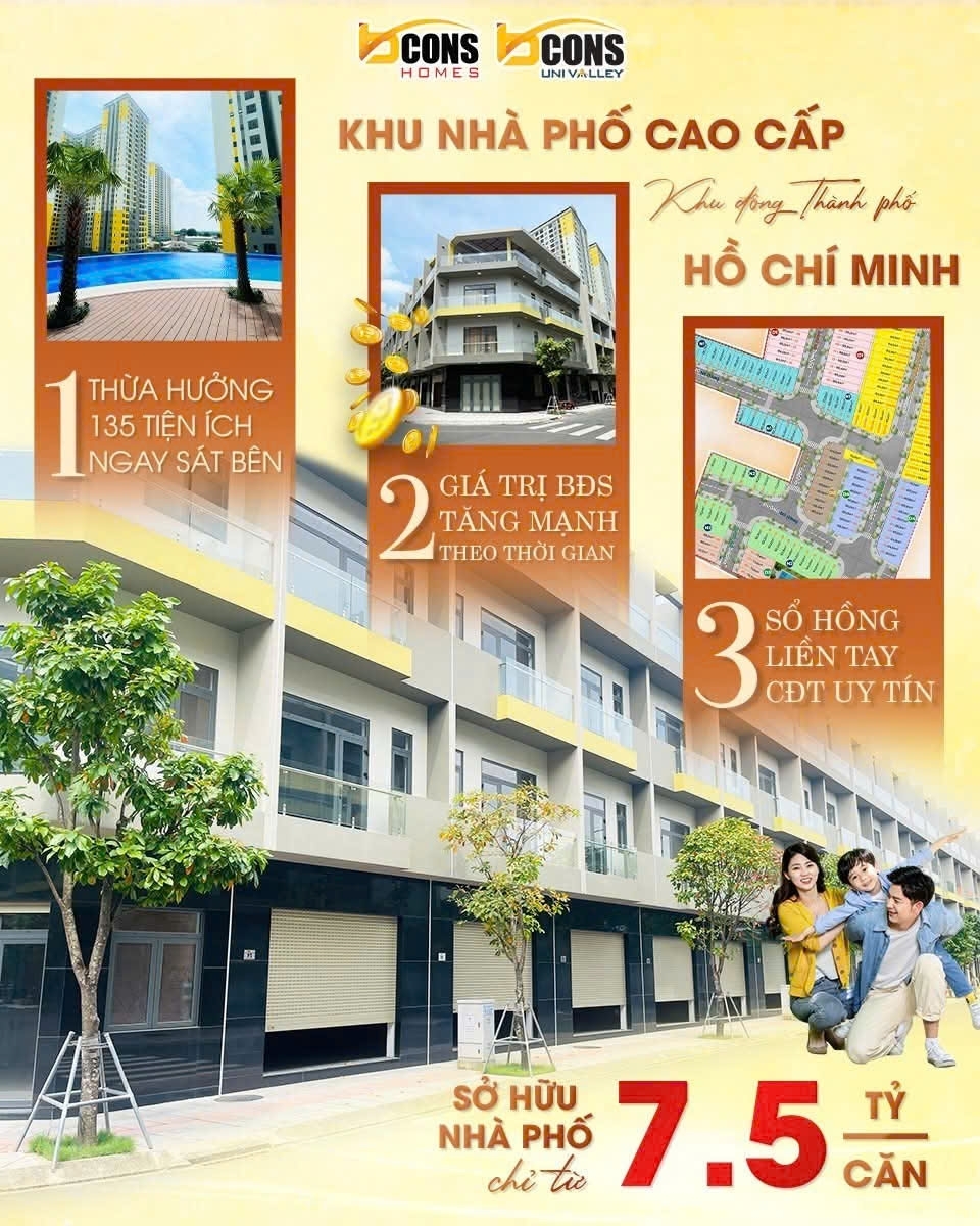Nhà phố BCONS UNI VALLEY – Nơi an cư chốn đầu tư lý tưởng