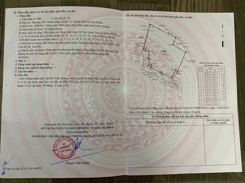 SIÊU PHẨM ĐẤT LỚN 1/ QUỐC LỘ 1A – 1.490m² FULL THỔ CƯ Q.12