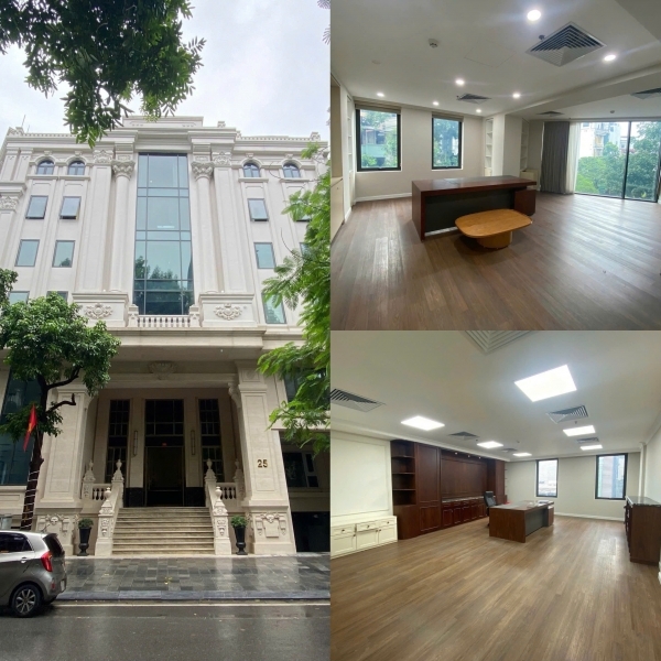Toà nhà Văn Phòng tại 25 Tô Hiến Thành Hà Nội S sàn=500m2 cho thuê có hợp tác môi giới