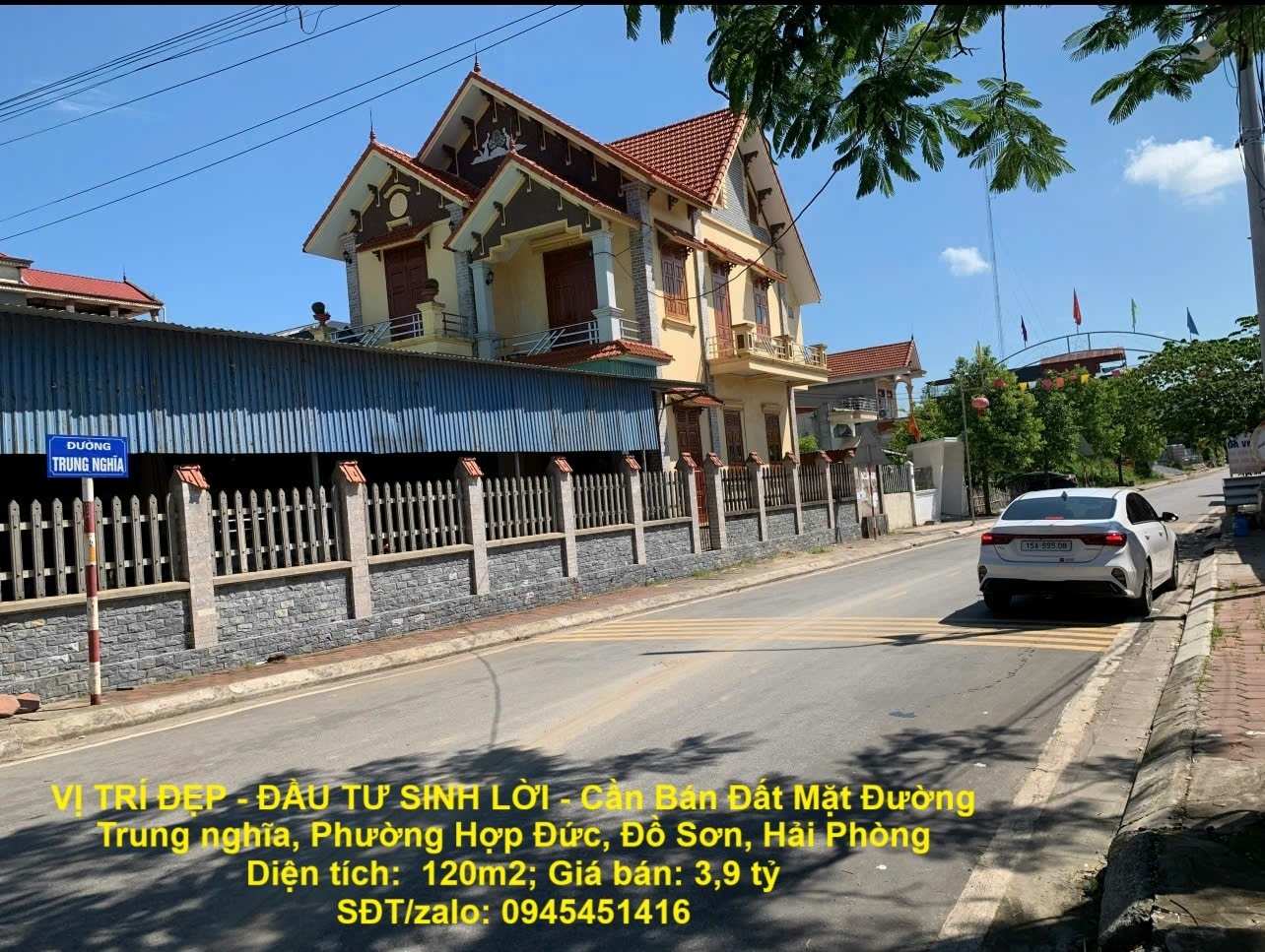 VỊ TRÍ ĐẸP - ĐẦU TƯ SINH LỜI - Cần Bán Đất Mặt Đường Trung nghĩa Phường Hợp Đức Đồ Sơn Hải Phòng